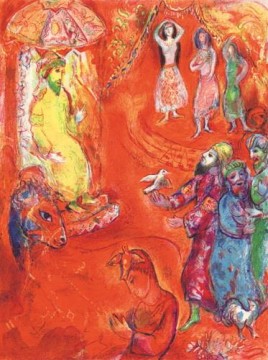 Ahora el rey amaba la ciencia y la geometría contemporánea Marc Chagall Pinturas al óleo